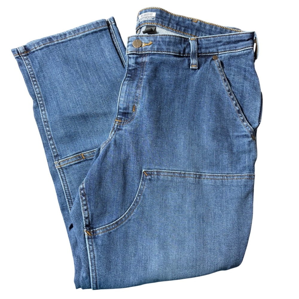Carhartt Wome's Rugged Flex‎ Relaxed Fit Tapered Leg Jeans Size 16 Short